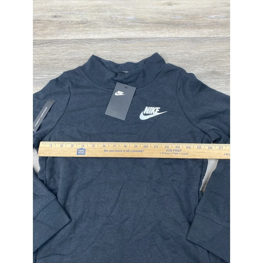 Nike girls sportswear premium essential crew pullover Black NWT SZ LG 940344-010 - Picture 6 of 8